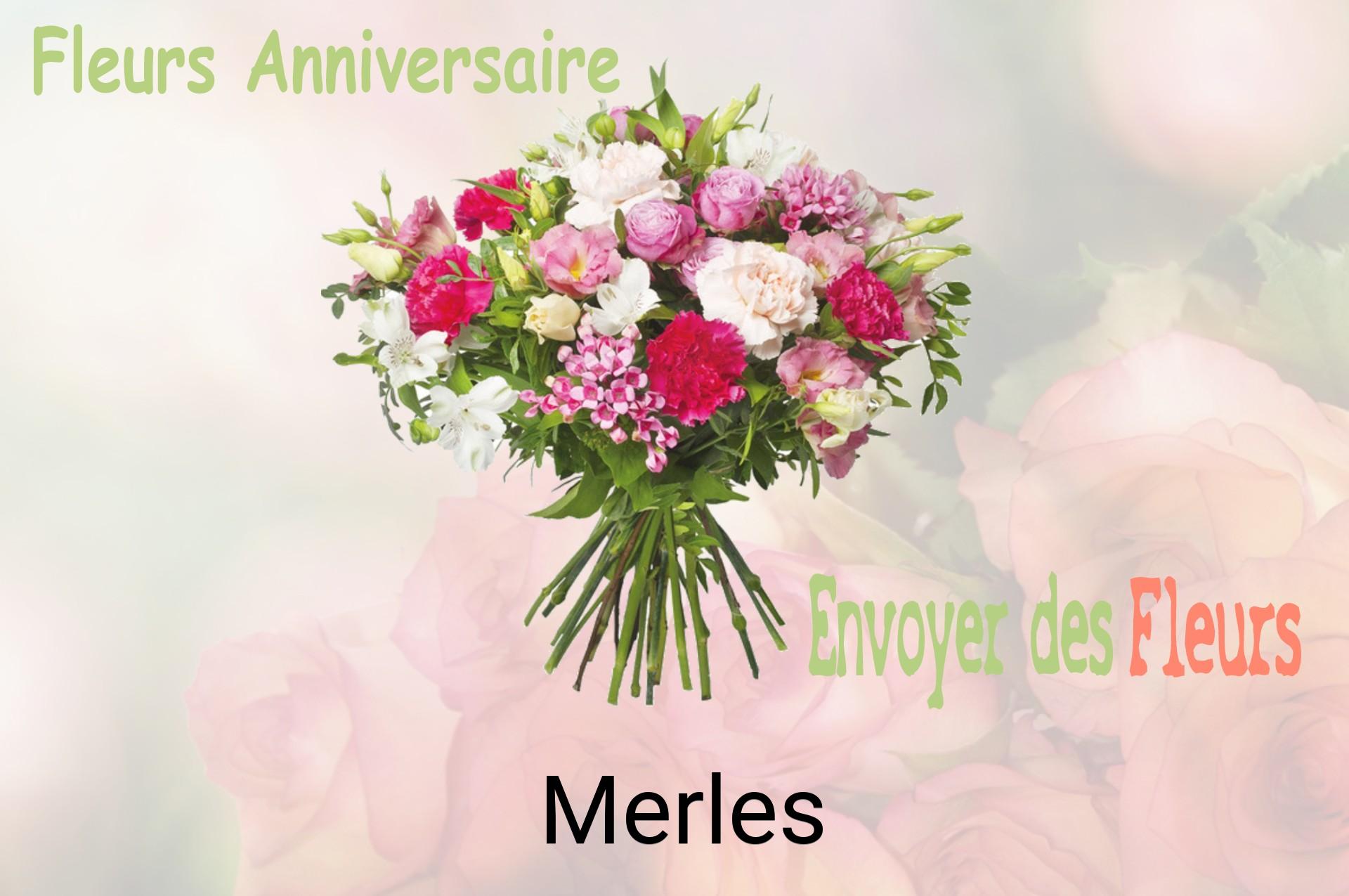 Bouquet de fleurs d’anniversaire livré à Merles